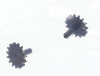 E1641 Fleischmann H0 564111 Ersatzteil 2x Zahnrad Z=15 - schwarz