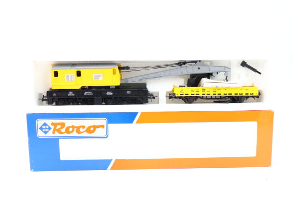 Roco H0 46331 Wagenset 2tlg. Kranwagen 975 0 029-5 + Schutzwagen 400 331 DB