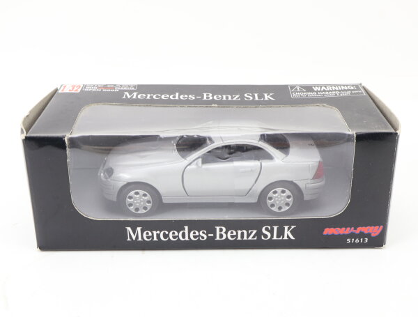 New-Ray 51613 Modellauto PKW Mercedes-Benz SLK Silbermetallic 1:32
