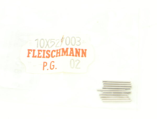 E1641 Fleischmann N 527003 Ersatzteil 10x Achse D=1 mm L=11,8 mm