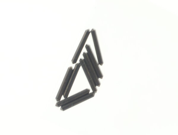 E1641 Fleischmann N 527008 Ersatzteil 9x Achse L=10,5 Spitzachse - schwarz