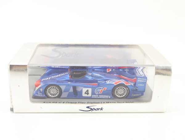 Spark  S0670 Modellauto Rennwagen Audi R8 n°4 Oreca Play Station Le Mans 1:43