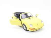 Bburago Modellauto PKW Rennwagen Porsche 911 Carrera gelb...