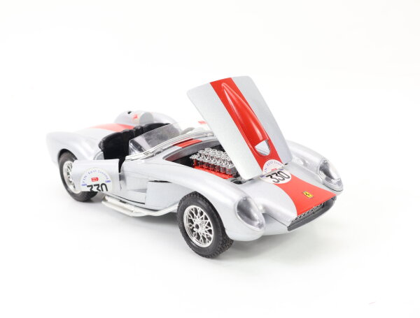 Bburago Modellauto PKW Rennwagen Ferrari 250 Testa Rossa 1957 Mille Miglia 1:24