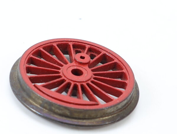 E1641 Fleischmann H0 514305 Ersatzteil 1x Kuppelrad o.ZR o.Nut kl.B. rot