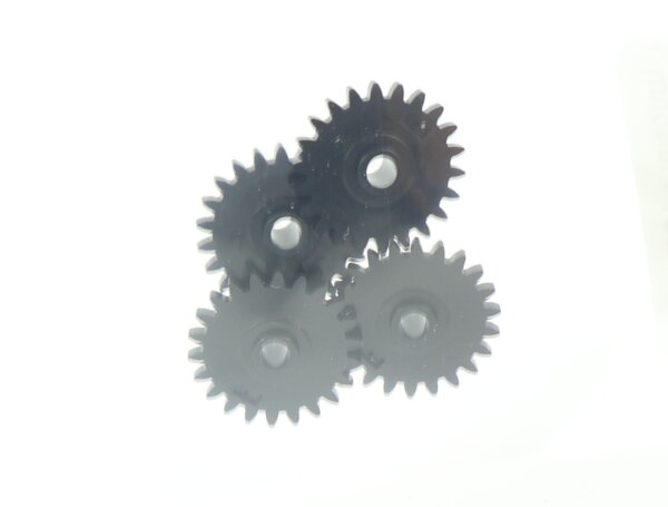 E1641 Fleischmann H0 564126 Ersatzteil 4x Zahnrad Z=22 M0!5 - schw.