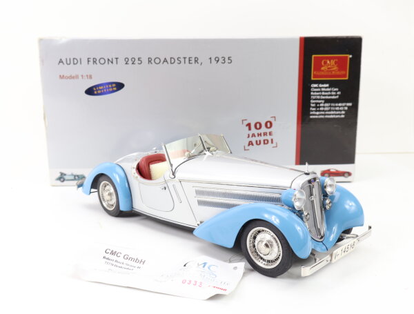 CMC Limited Edition M-075B Audi 225 Front Roadster 1935 silber/blau 1:18 OVP