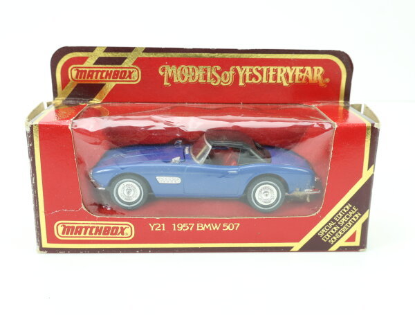 Matchbox Models of Yesteryear Modellauto Y21 1957 BMW 507 blau OVP