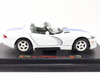 Bburago Modellauto PKW Dodge Viper RT/10 Cabrio weiß OVP 1:24