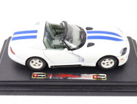 Bburago Modellauto PKW Dodge Viper RT/10 Cabrio weiß OVP 1:24