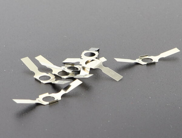 E1641 Fleischmann H0 764320 Ersatzteil 7x Blattfeder geb. L=24!6 B=3 mm