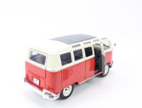 Maisto Modellauto PKW Volkswagen Van Samba / Metall 1:25
