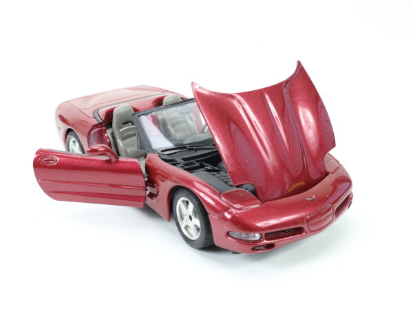 Bburago Modellauto PKW Chevrolet Corvette 1997 metallic / 1:24