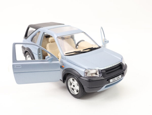 Bburago Modellauto PKW Land-Rover Freelander blaumetallic / Metall 1:24