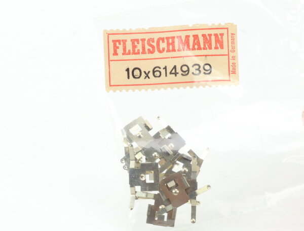 E1641 Fleischmann H0 614939 Ersatzteil 10x MOTORSTROMABNEHMER BR50
