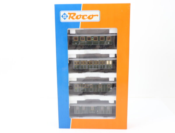 Roco H0 44018 Personenwagenset 4-tlg. Lokalbahnwagen K.Bay STS. B. / NEM