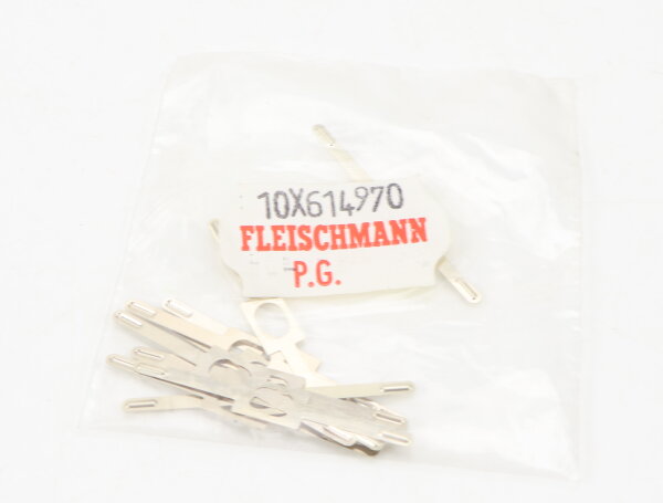 E1641 Fleischmann H0 614970 Ersatzteil 10x MASSEFEDER IM MOT.DREHGESTELL