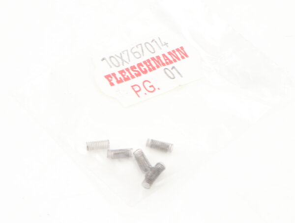 E1641 Fleischmann N 767014 Ersatzteil 10x Druckfeder L=5,5 D=2,4 mm W=14