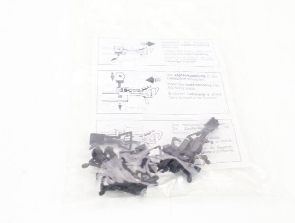 E1641 Fleischmann H0 6521 10x Kupplung Zapfenkupplung