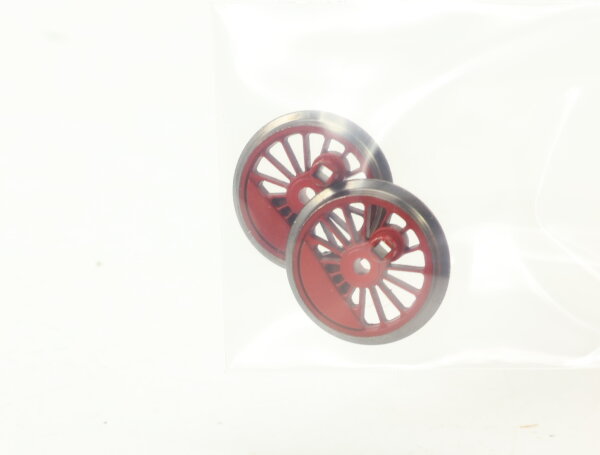 E1641 Fleischmann H0 514207 Ersatzteil 2x Treibrad M. Z.O.N. Iso rot