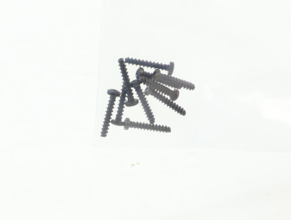 E1641 Fleischmann N 713309 Ersatzteil 10x Blechschraube M1,8x9,5 mm - schwarz