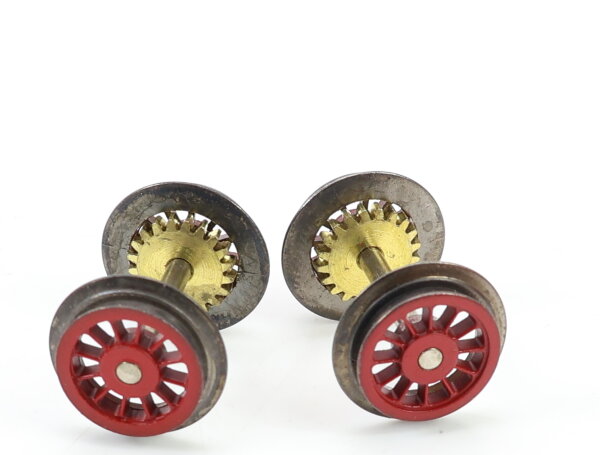 E1641 Fleischmann H0 534057 Ersatzteil Tender Radsatz m.Zahnr.m. Nut 1103/1104