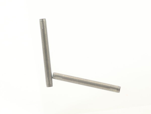 E1641 Fleischmann H0 524006 Ersatzteil 2x Achse geraendelt 20 mm