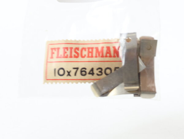 E1641 Fleischmann H0 764305 Ersatzteil 10x BLATT-ANDRUCKFEDER