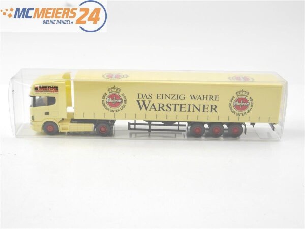 Wiking H0 Modellauto Werbemodell LKW Scania "Warsteiner Spedition MERK" 1:87 E73