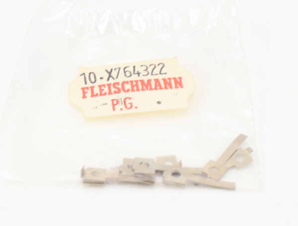 E1641 Fleischmann H0 764322 Ersatzteil 10x Blattfeder hinten Kuppelachse