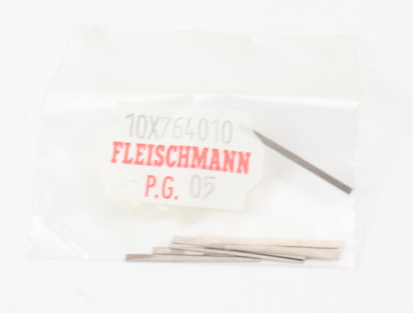 E1641 Fleischmann H0 764010 Ersatzteil 10x BLATTRICHTFEDER 24 MM F.TENDER