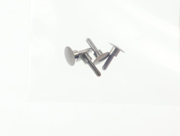 E1641 Fleischmann H0 754006 Ersatzteil 4x Puffer gewoelbt - schw.vern.