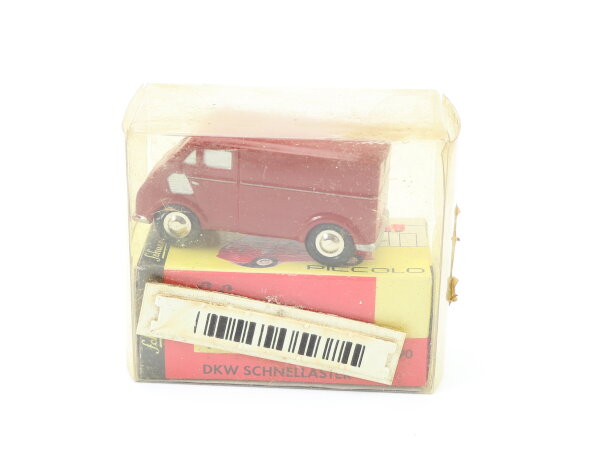 E256 Schuco Piccolo 01551 Modellauto Transporter DKW Schnellaster rot 1:90