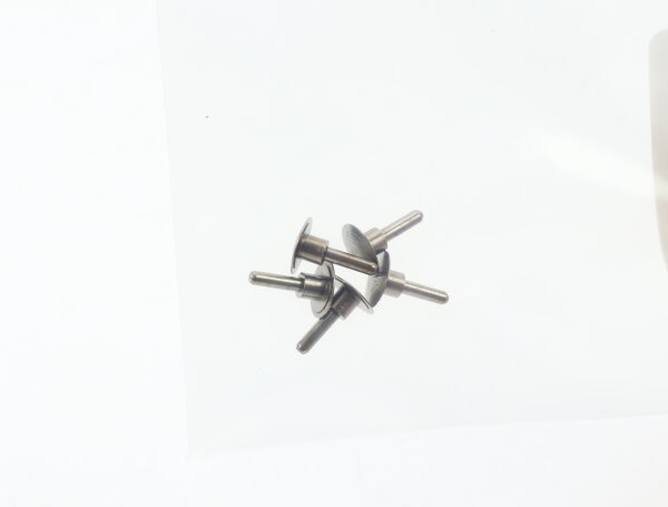 E1641 Fleischmann H0 754006 Ersatzteil 5x Puffer gewoelbt - schw.vern.