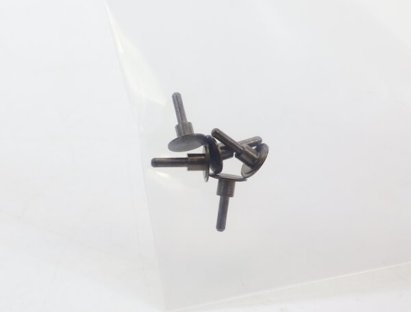 E1641 Fleischmann H0 754015 Ersatzteil 5x Puffer flach - schw.vern.