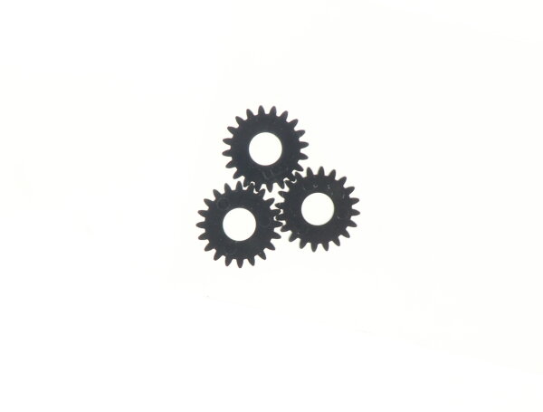 E1641 Fleischmann H0 564104 Ersatzteil 3x Zahnrad Z=20 schwarz