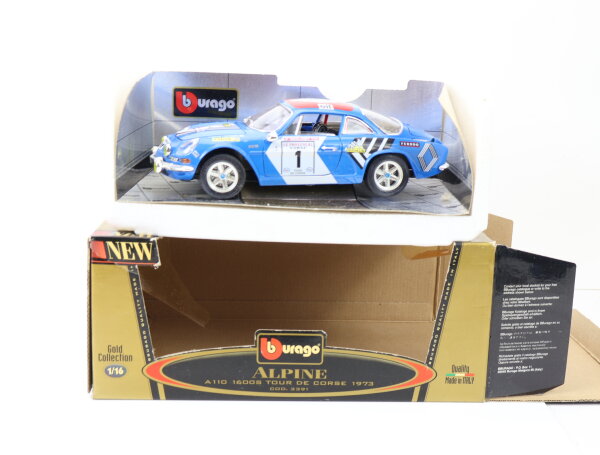 Bburago 3391 Modellauto PKW  Alpine A110 1600S "Tour De Corse 1973" / OVP 1:18