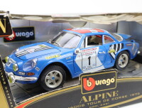 Bburago 3391 Modellauto PKW  Alpine A110 1600S "Tour De Corse 1973" / OVP 1:18