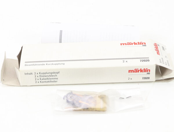 Märklin H0 72020 Stromführende trennbare Kurzkupplungs-Set NEM 1:87 OVP