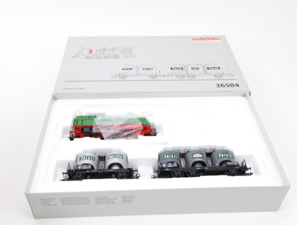 Märklin H0 26504 Güterzugset 3-tlg. "Henkel" mit Diesellok "Paul" / Digital NEM