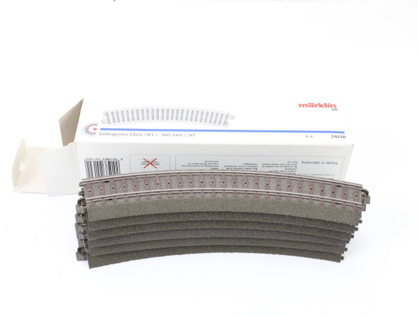 Märklin H0 24130 6x C-Gleis gebogen R1=360 mm / 30° OVP