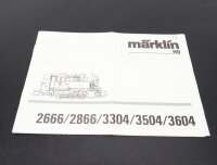 Märklin H0  Beschreibung Anleitung für...