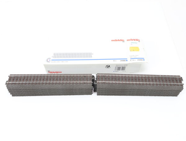Märklin H0 24188 10x Gleismaterial C-Gleis gerade / 188,3 mm Schienen OVP