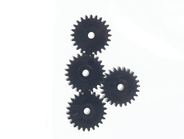 E1641 Fleischmann N 567131 Ersatzteil 4x Zahnrad Z=24 M0,4 - schwarz