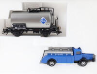 Märklin H0 47903 Güterwagen Kesselwagen "ARAL" mit "BV-ARAL" Tankwagen / NEM OVP