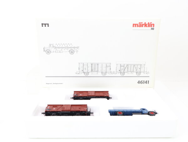 Märklin H0 46141 Güterwagenset 2-tlg. "Stückgutverkehr" DB / NEM MHI OVP