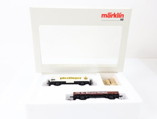 Märklin H0 94038 Güterwagen-Set 2.tlg. "Piestinger Bierwagen" / MHI OVP