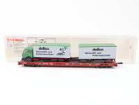Fleischmann H0 5273 Güterwagen Niederflurwagen rollende Landstraße 063-5 DB  OVP