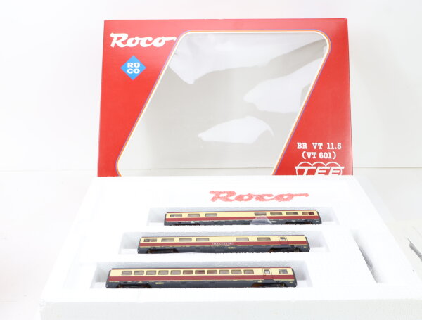 Roco H0 04070A Personenwagen Wagen-Ergänzungs-Set 3-tlg. TEE BR VT11.5 / OVP