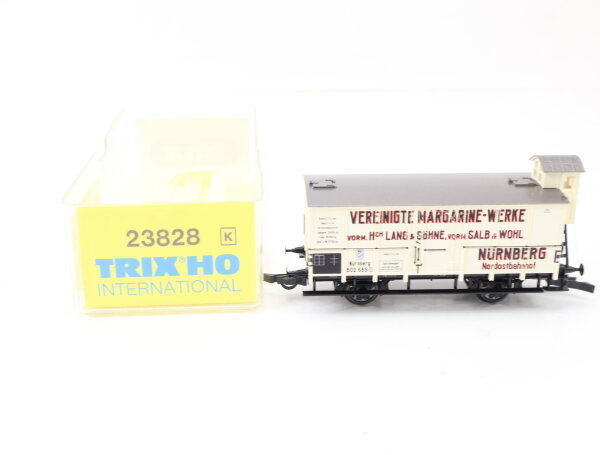 Trix H0 23828 Güterwagen Kühlwagen Margarine-Werke 602 689 DR / NEM